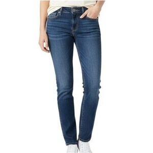 American Eagle Outfitters Jeans Womens 6 Long Blue Medium Wash Straight Stretch
